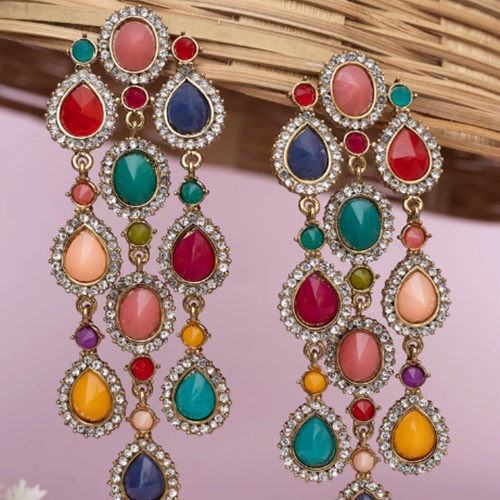 Saavi Long Earrings