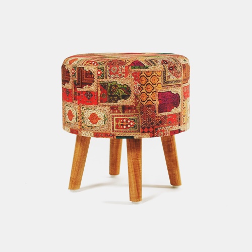 Printed Ottoman Upholster Foam Pouffes