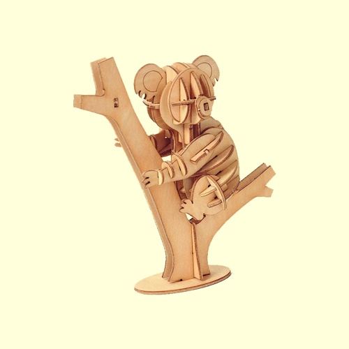 3d Wooden Puzzle Animal Assembly Decoration Kit