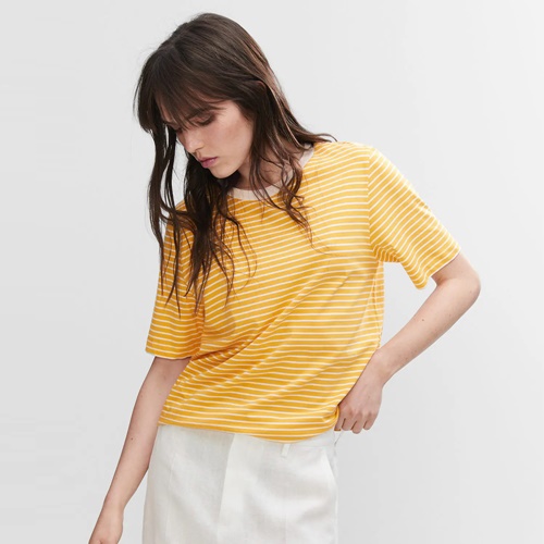 Romwe Women's Cute Summer Striped T-Shirt
