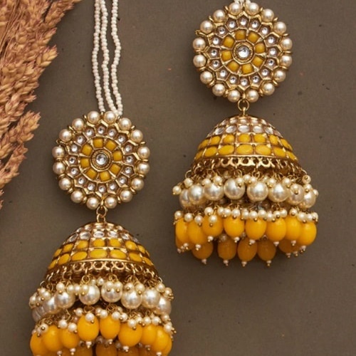 Ghazal Jhumka Multi Color